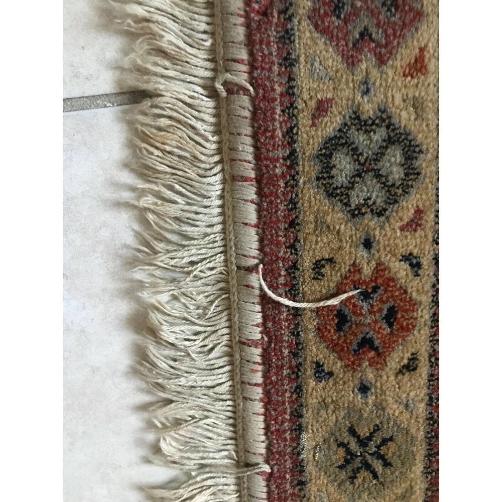 Vintage Belgium Capri Wool Throw Rug - R60 - Picture 3 of 8